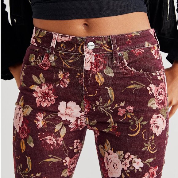 Driftwood Farrah Printed Cord Flare Jeans | Size: US 25 - Picture 3 of 6